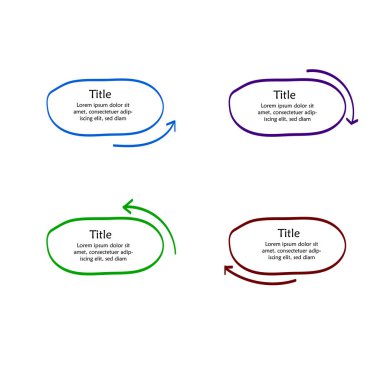 Metin arkaplanı için el çizimi serbest biçim şekilleri