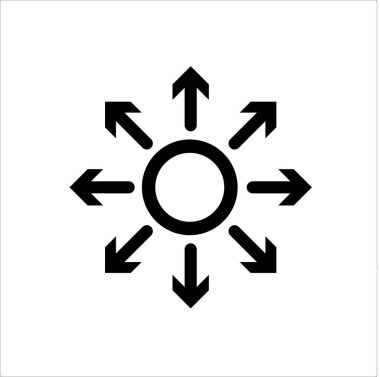 Dağıtım ve ilerlemenin düz simgesi