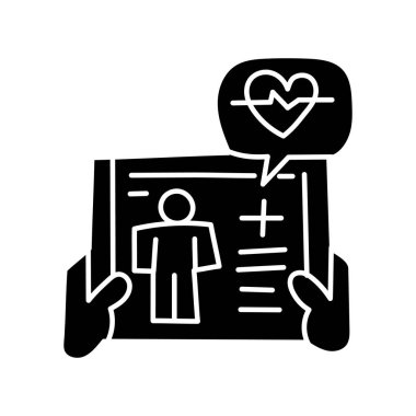 Tıbbi raporun el çizimi simgesi