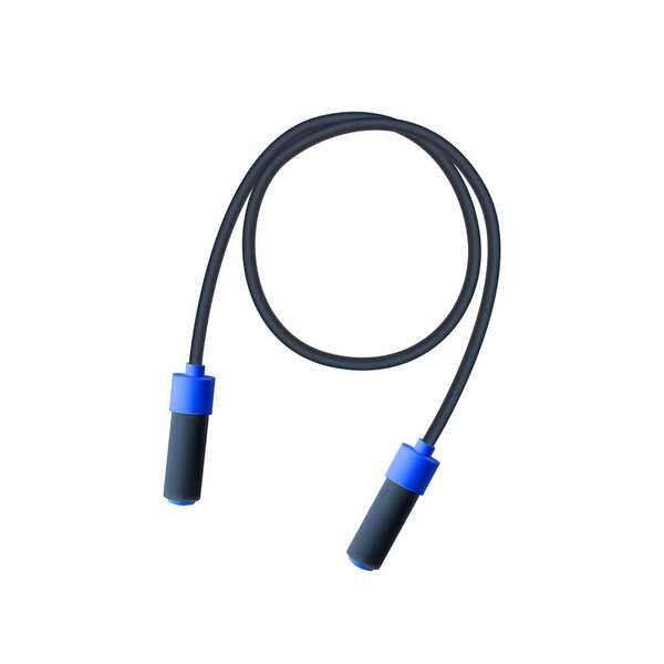 Jumping rope icon. Isometric of jumping rope vector icon for web design isolated on white background. Vector 3d illustration.