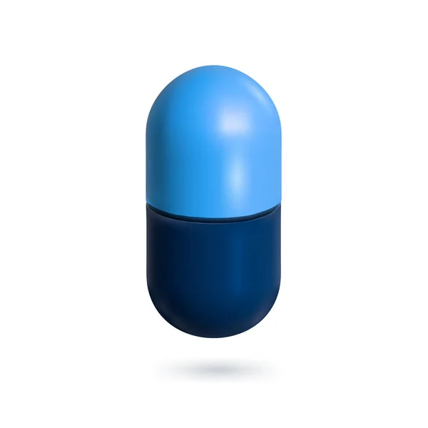 Blue Template Pills Isolated Ready Your Design Векторные Иллюстрации — стоковый вектор