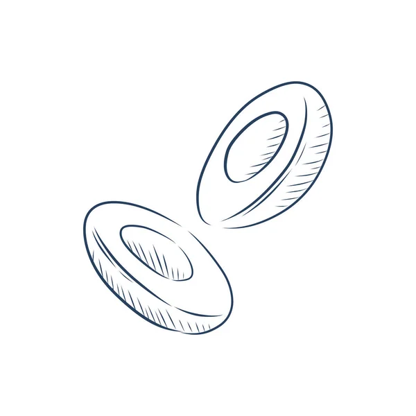 Eieren Outlined Food Icon Ontbijt Voor Webdesign Mobiele App Personen — Stockvector