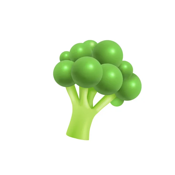 Brócolis Vegetal Personagem Desenho Animado Emoji Mascote Emoticon Ilustração Vetorial —  Vetores de Stock