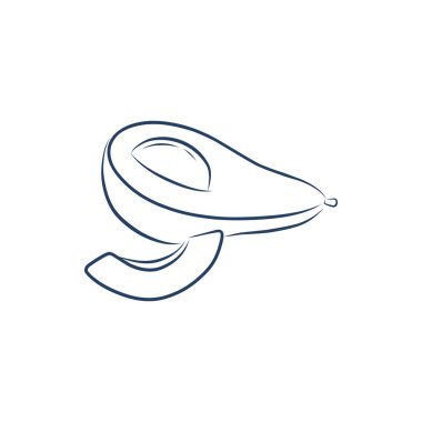 Avokado Simgesi Özet Gıda Meyveleri sizin için tasarlandı.