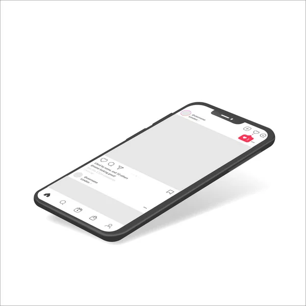 Realisztikus Okostelefon Mockup Készülék Mockup Prezentációs Sablonhoz Igen Mobiltelefon Keret — Stock Vector