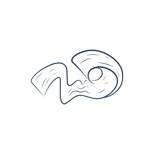 Одиночная Иконка Бекона Линейном Стиле Выделена Белом Фоне Символ Пиктограммы — стоковый вектор