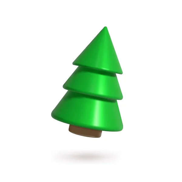 Noel Işıl Işıl Parlak Ağaç Mutlu Noeller Mutlu Yıllar Tatil — Stok Vektör
