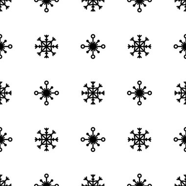 Kar tanesi desen - kar tanesi vektör desen. Her kar tanesi kolay düzenleme için tek tek gruplandırılmış.