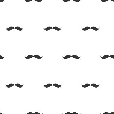 Noel Baba bıyığıyla kusursuz desenli Noel tasarımı vektörü