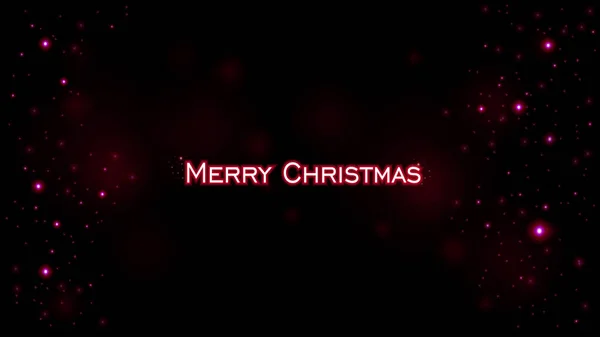 背景メリークリスマスネオンサイン 明るい看板 ライトバナー クリスマスツリーおもちゃネオンロゴ エンブレム ベクターイラスト — ストックベクタ