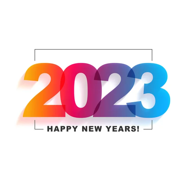 Achtergrond Template Tekst Nieuwjaar Banner Heldere Kleurrijke Vector — Stockvector
