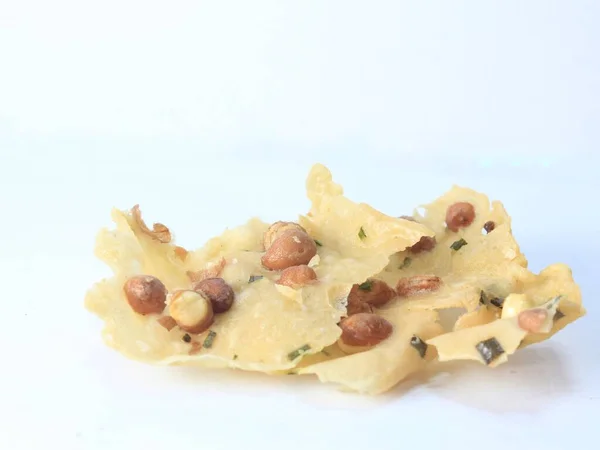 delicious rempeyek traditional snack ftom indonesia