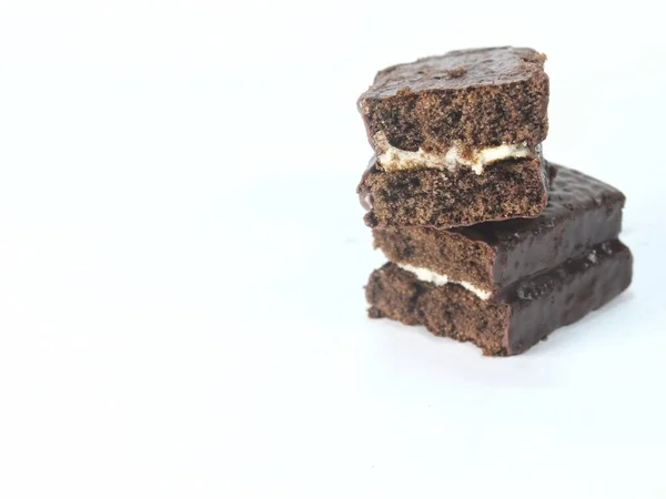 chocolate cake isolated for product sample