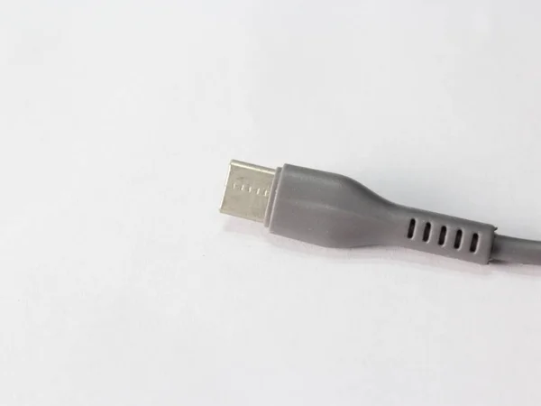 Type Charger Plug White Background — Stock Photo, Image