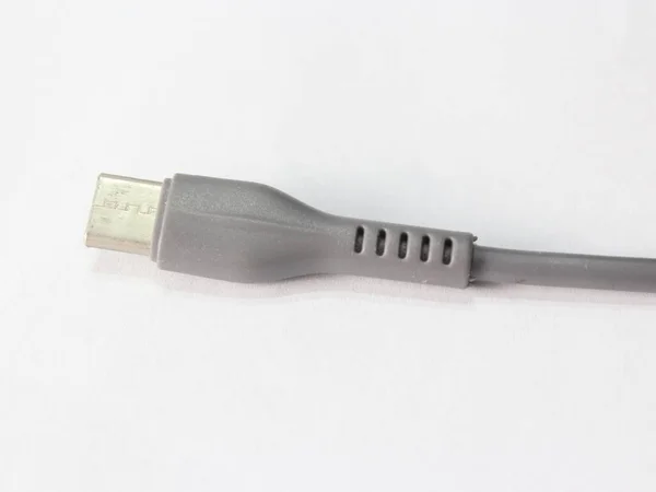 Usb Type Charger Plug White Background — Stock Photo, Image