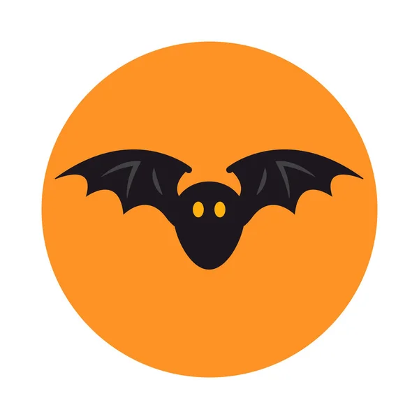 Design Morcego Halloween Ilustrações Vetoriais Para Impressões Adesivos Cartões Convite —  Vetores de Stock