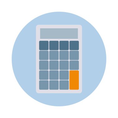 Okul hesap makinesi tasarımı. Yazdırma, çıkartma, davetiye kartları, web tasarımı, bloglar, sosyal medya ve daha fazlası için vektör illüstrasyonları.