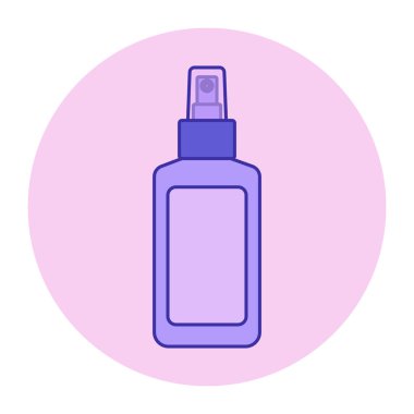 Parfüm spreyi tasarımı. Yazdırma, çıkartma, davetiye kartları, web tasarımı, bloglar, sosyal medya ve daha fazlası için vektör illüstrasyonları.