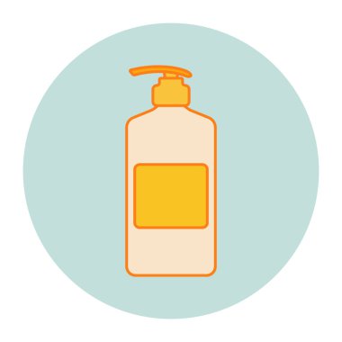 Sıvı sabun tasarımı. Yazdırma, çıkartma, davetiye kartları, web tasarımı, bloglar, sosyal medya ve daha fazlası için vektör illüstrasyonları.