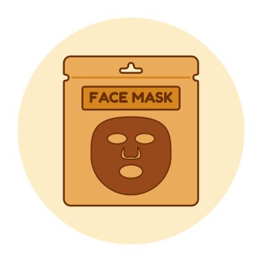 Yüz maskesi tasarımı. Yazdırma, çıkartma, davetiye kartları, web tasarımı, bloglar, sosyal medya ve daha fazlası için çizimler.