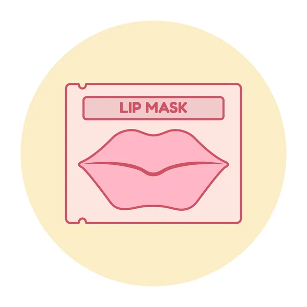 Lip Mask Vector Design Illustrations Prints Stickers Invitation Cards Web — Stock Vector