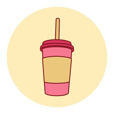 Bardak vektör tasarımında iç. Yazdırma, çıkartma, davetiye kartları, web tasarımı, bloglar, sosyal medya ve daha fazlası için çizimler.