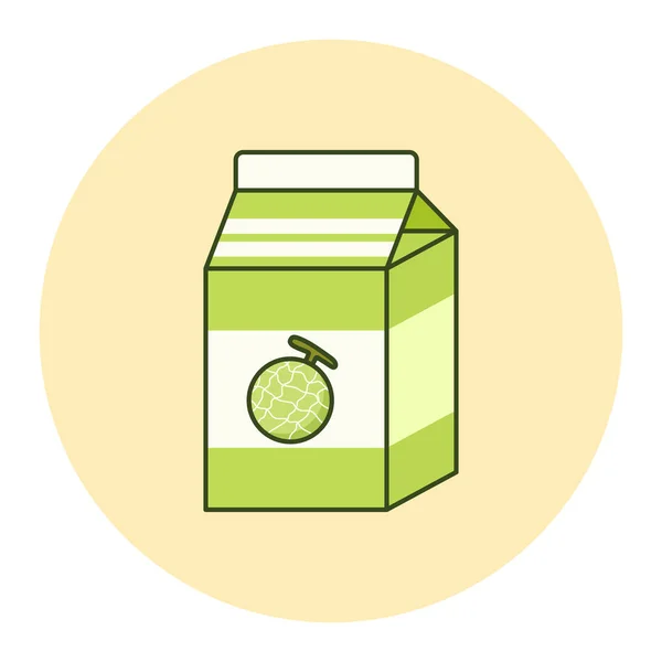Kavun Sütü Tasarımı Yazdırma Çıkartma Davetiye Kartları Web Tasarımı Bloglar — Stok Vektör