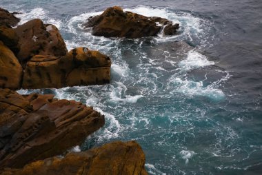 San Sebastian dalgaları ve okyanusu