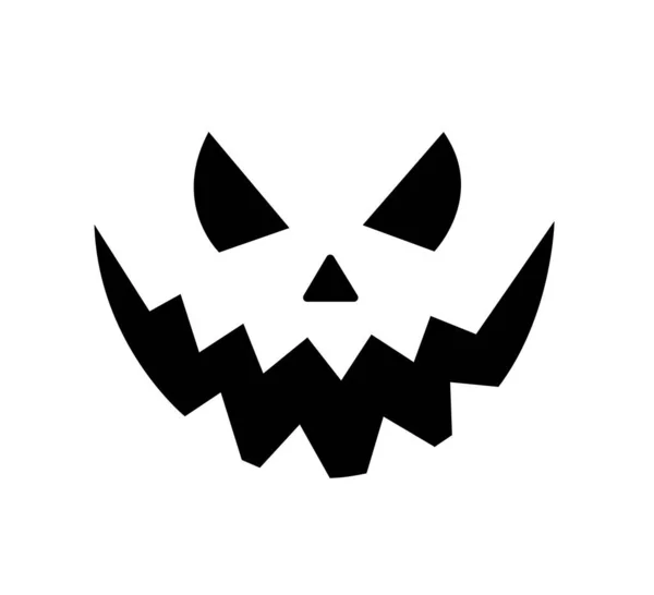 Strašidelná Dýně Halloween Symbol Vektor Ilustrace — Stockový vektor