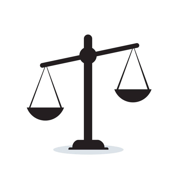 Justice scale Court symbol vector illustration