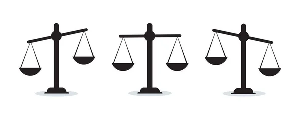 Ilustracja Wektora Symbolu Sądu Skali Sprawiedliwości — Wektor stockowy