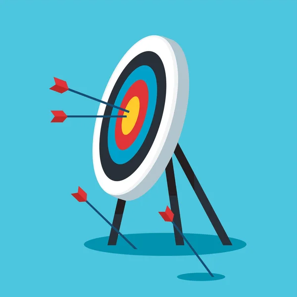 stock vector Archery target. Goal achieve concept vector illustration
