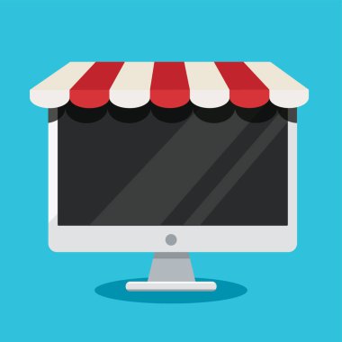 Uygulama kavramı için online alışveriş, çevrimiçi dijital pazarlama