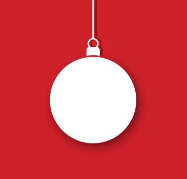 Noel topu süslemesi çerçeve vektör çizimi