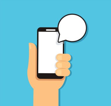 Kabarcık sohbeti ile akıllı telefonu tutmak