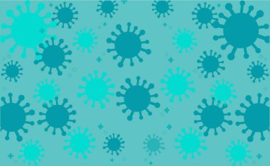 Virüs tıbbi konsept arka plan vektör çizimi