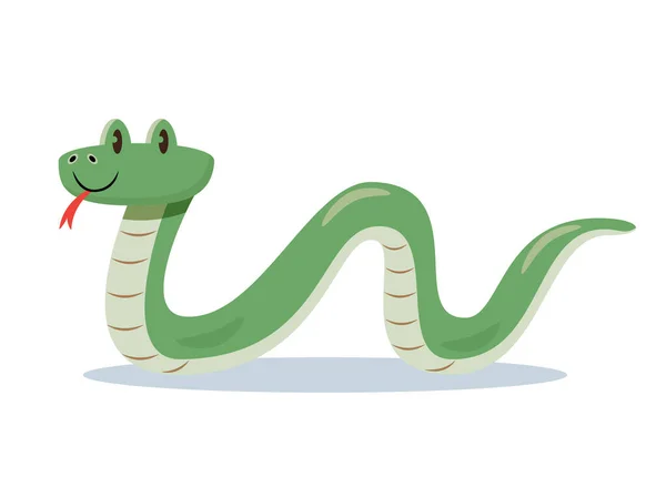 Snake Cartoon Character Vector Illustration — Stock Vector