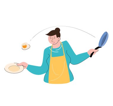 character people cooking vector illustration