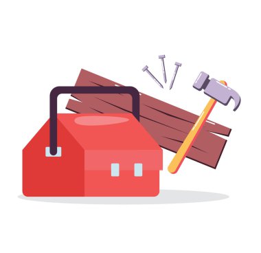 tools box isolated vector illustration