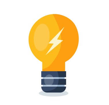 light bulb isolated. creative idea and innovation vector illustration
