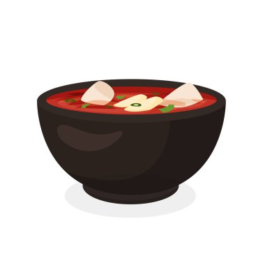 Nefis Sundubu Koreli Yumuşak Tofu Güveci çizimi