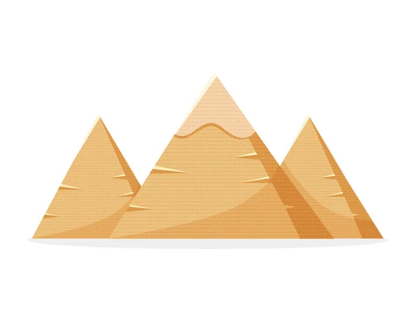 Pyramides Égyptiennes Ancienne Architecture Bâtiments Anciens — Image vectorielle