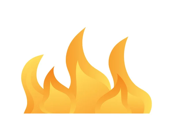 Burning Bonfire Vector Illustration — Stock Vector