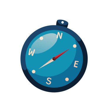 Coğrafya pusula izole edilmiş vektör çizimi