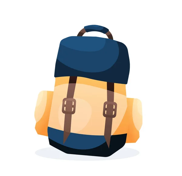 Backpack Isolate Travel Symbol Vector Illustration — Stock vektor