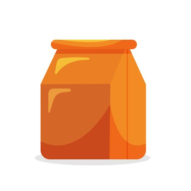 Gıda kağıdı izole vektör illüstrasyonu