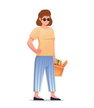 Yaz tatilindeki kadın pikniği çizimleri