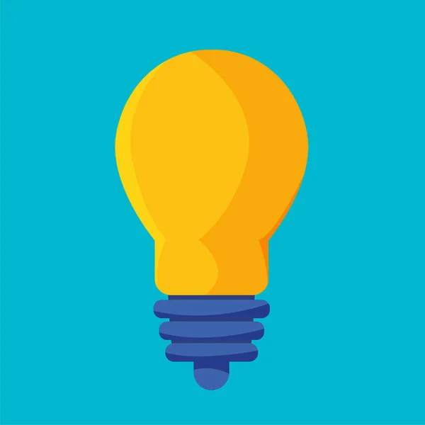 Glödlampa Isolerad Kreativ Idé Och Innovation Vektor Illustration — Stock vektor