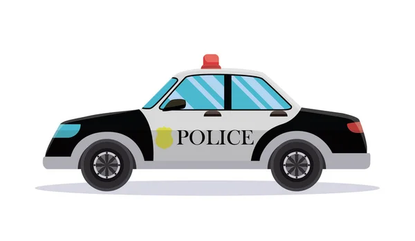 stock vector Police patrol car vector illustration