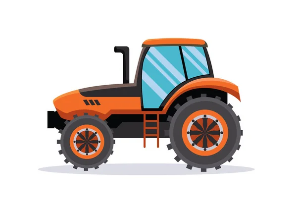 Carro Tractor Fazenda Conceito Vetor Ilustração — Vetor de Stock